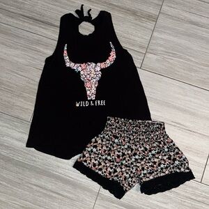 Girls matching summer set